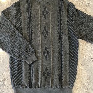 Vintage 90s Green Tosani 3D Knit Sweater